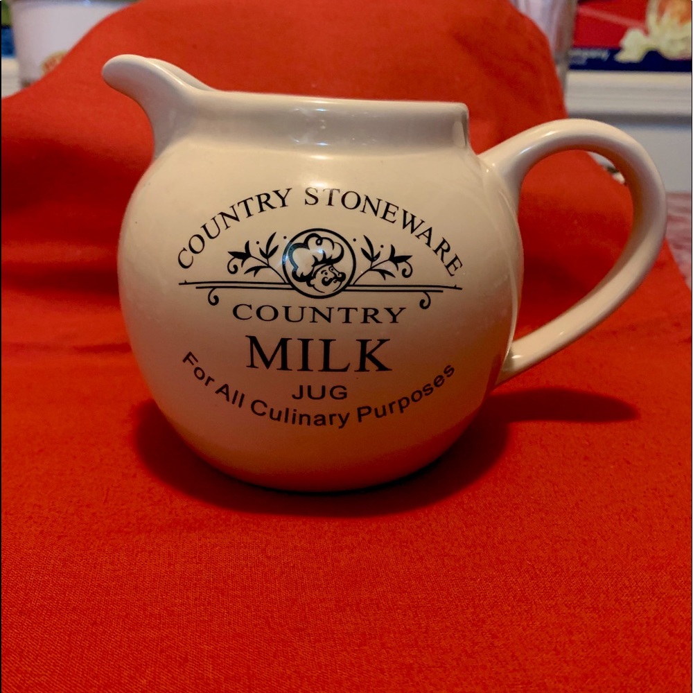 Country Stoneware Milk Jug